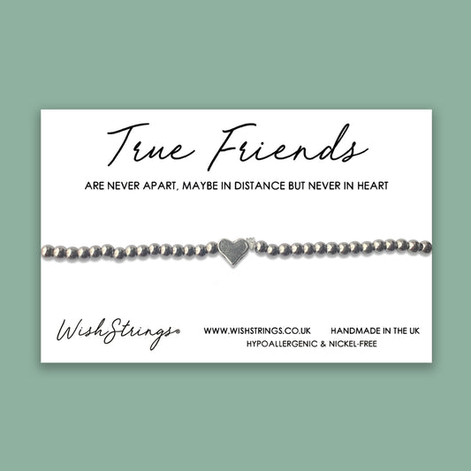 TRUE FRIENDS - Heart Beaded Bracelet - J007