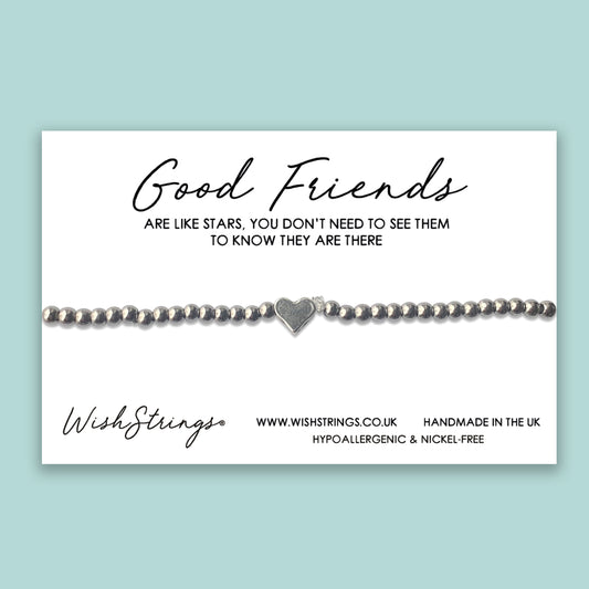 GOOD FRIENDS - Heart Beaded Bracelet - J034