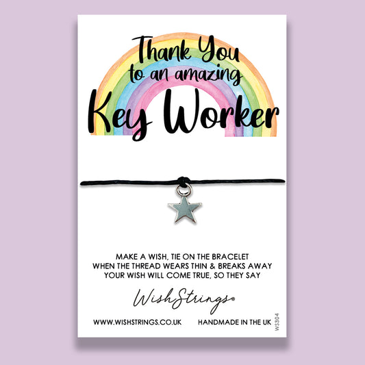 SALE - THANK YOU, KEY WORKER - WishStrings Wish Bracelet - WS300★