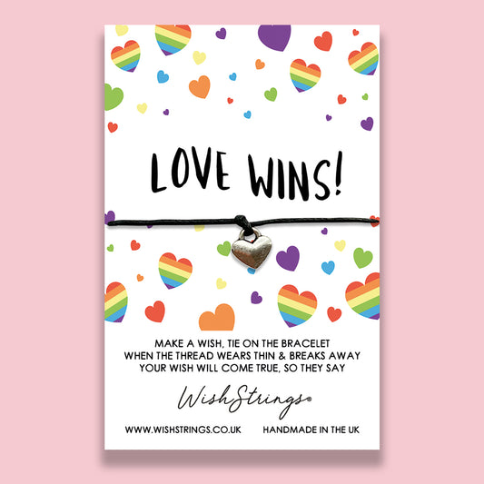 SALE - LOVE WINS - WishStrings Wish Bracelet - WS253♥