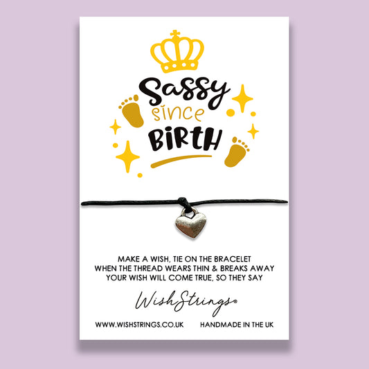 SALE - SASSY SINCE BIRTH - WishStrings Wish Bracelet - WS240♥